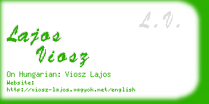 lajos viosz business card
